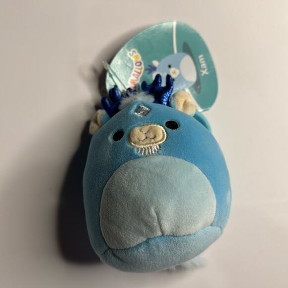Squishmallows Other - NWT Squishmallow Xam the Kirin Stag (Mythical Creature) 3.5” Clip